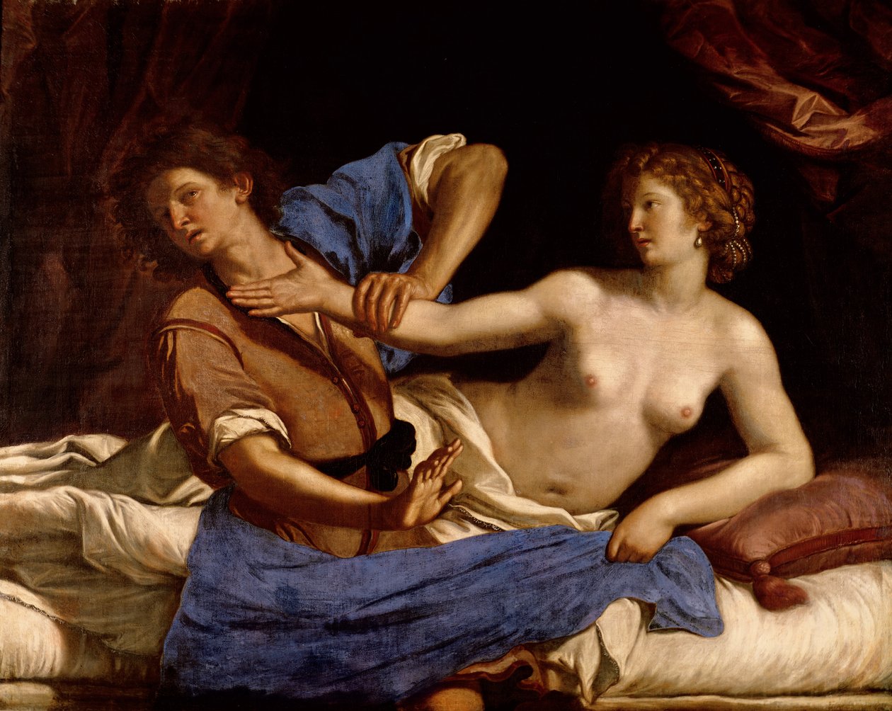 Josef og Potifars hustru, ca. 1649 af Giovanni Francesco Barbieri