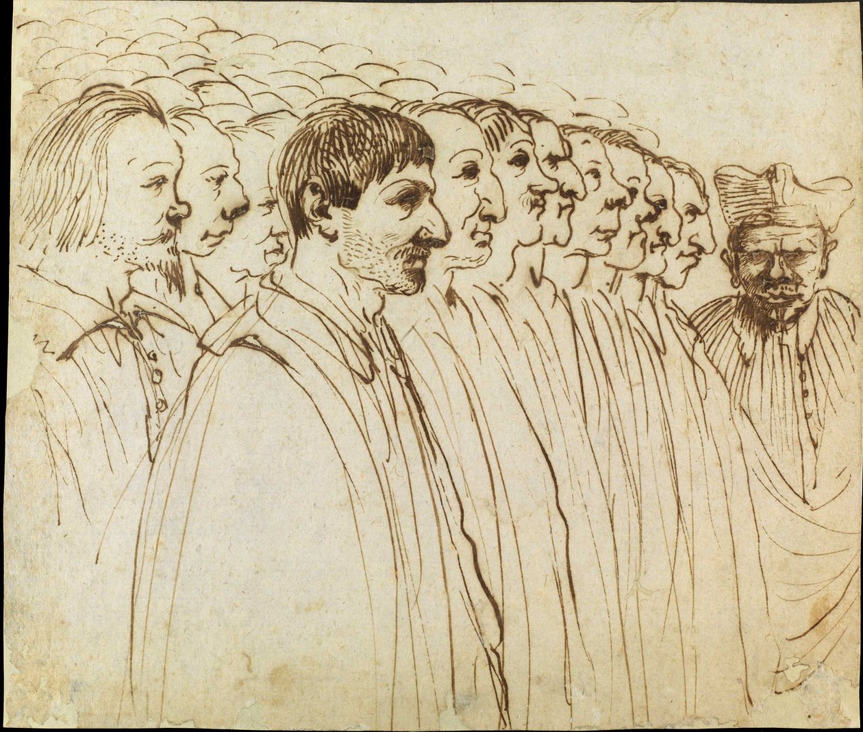 Anmeldelse af gejstlige karikatur af Guercino