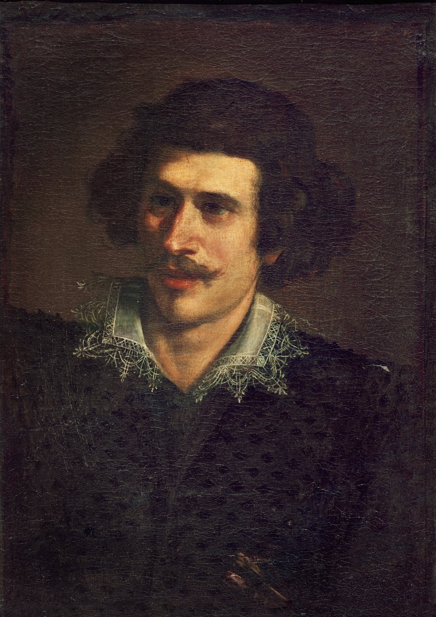 Selvportræt eller portræt af en ung mand af Giovanni Francesco Barbieri