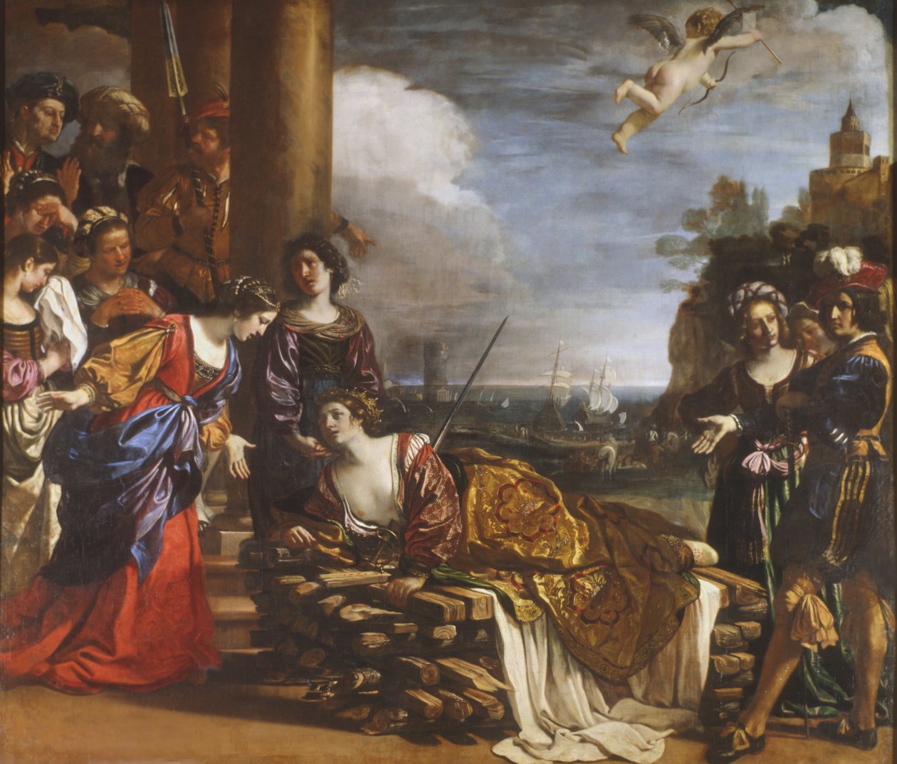 Didos død, 1631 af Giovanni Francesco Barbieri