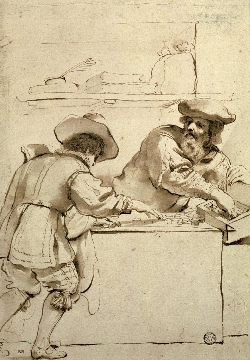 Pengeudlåneren af Giovanni Francesco Barbieri