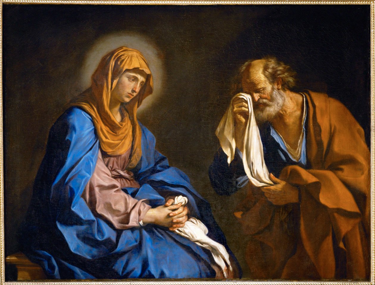 Les larmes de St. Pierre - Sankt Peters tårer ... af Guercino (1591-1666)