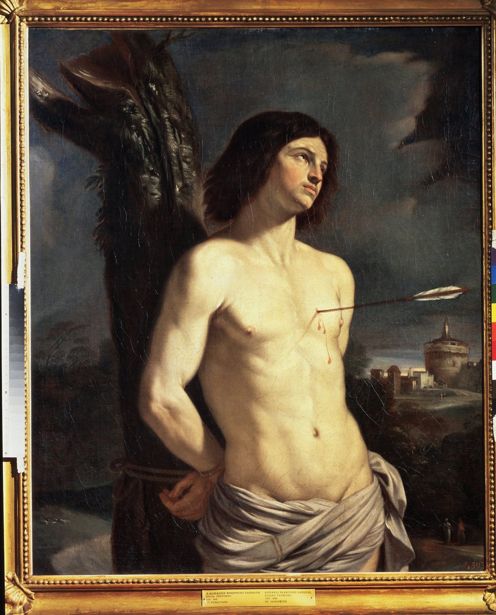 ""Saint Sebastian"" Maleri af Giovanni Francesco Barbieri kaldet Il Guercino (Le Guerchin) (1591-1666) af Guercino