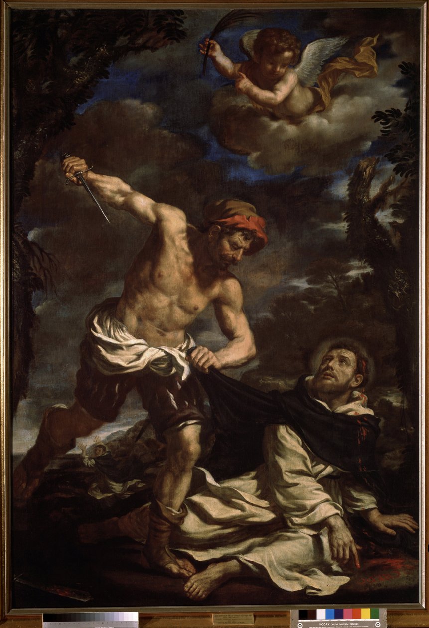""the martyrium of Saint Peter"" (The martyrium of Saint Peter) Maleri af Giovanni Francesco Barbieri kendt som Il Guercino (The Guerchin) (1591-1666) 1625-1630 Pushkin Museum, Moskva af Guercino (1591 1666)