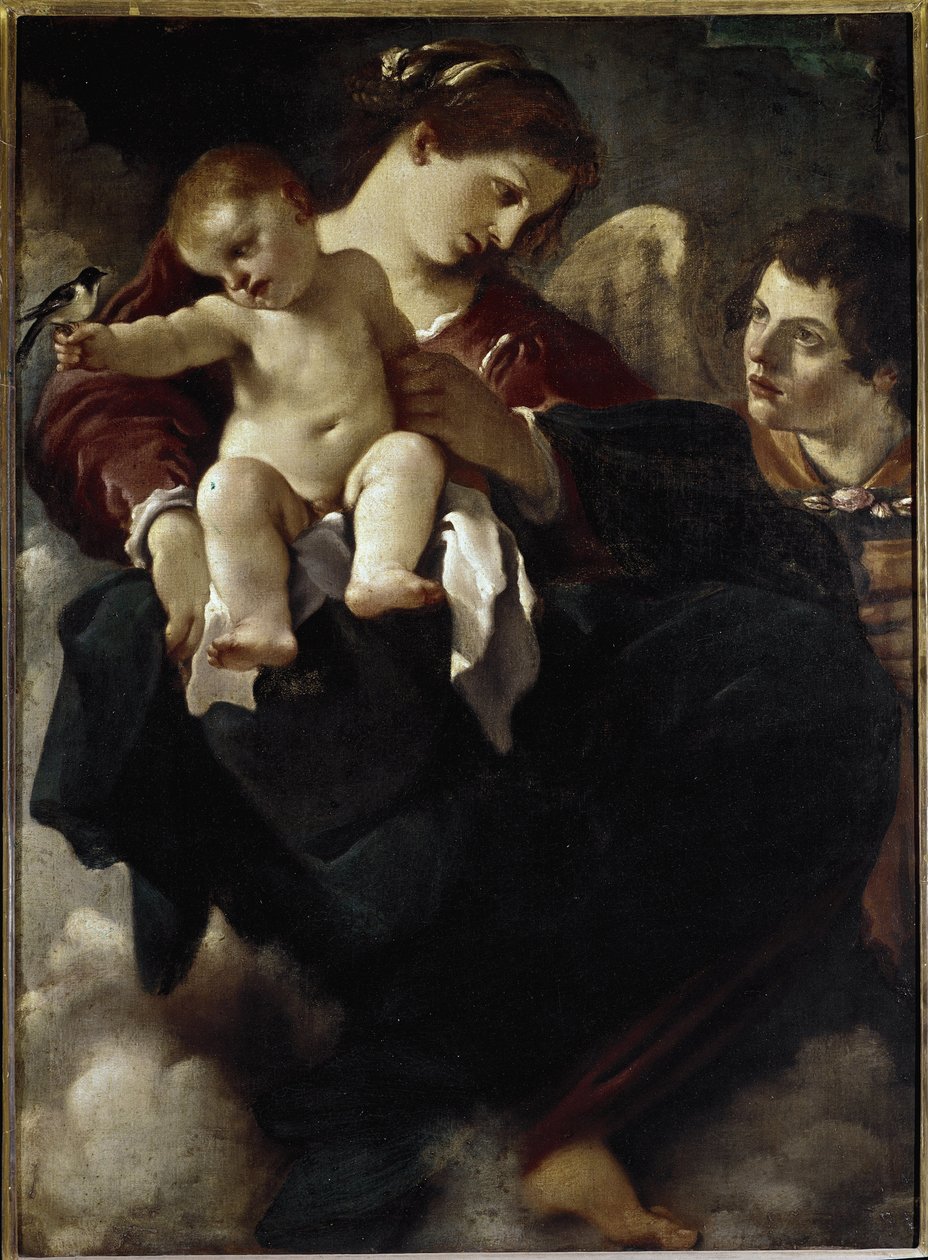 Vor Frue af Svalen - Olie på lærred af Guercino