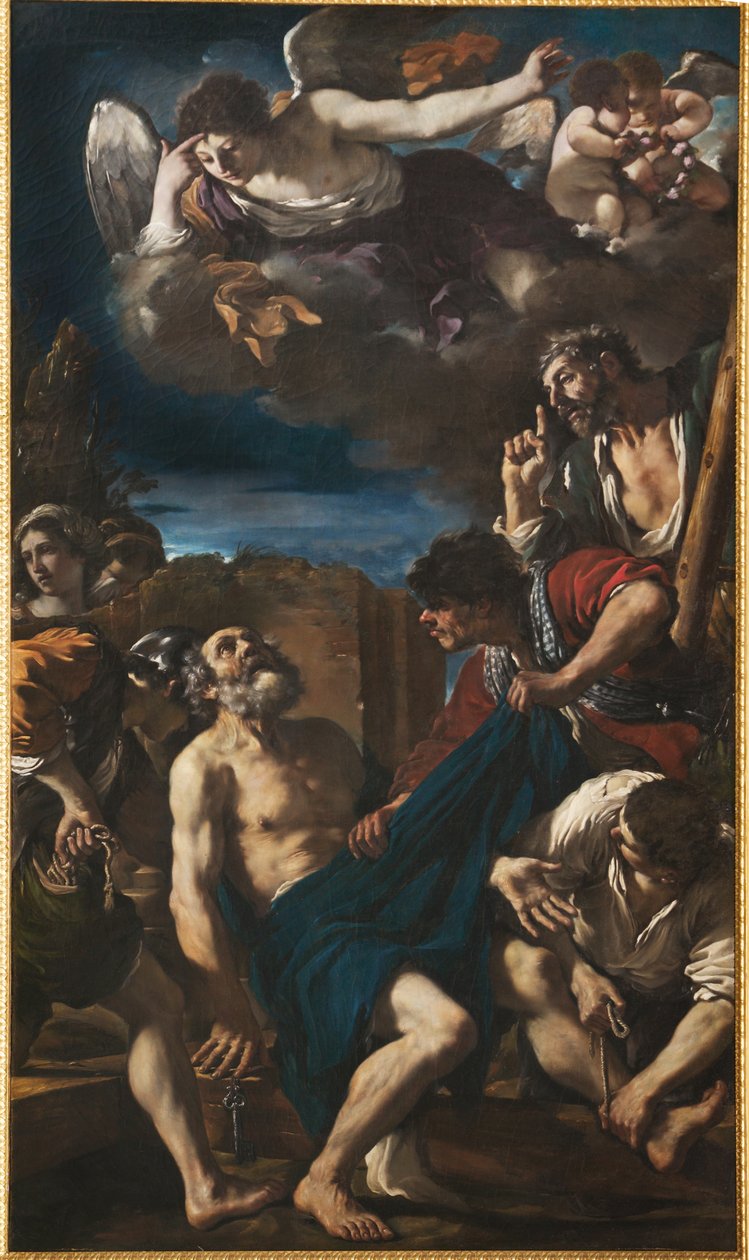 Sankt Peters martyrium af Guercino