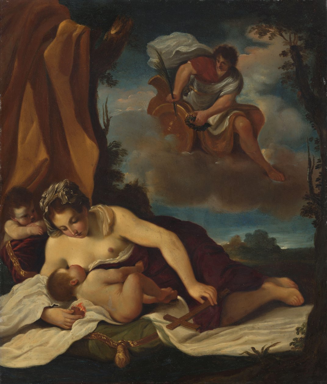 Caritas af Guercino (copy after)