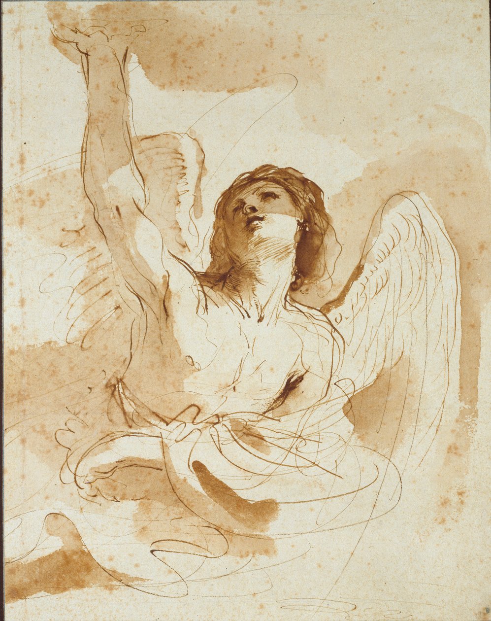 En engel, begyndelsen af det 17. århundrede af Guercino