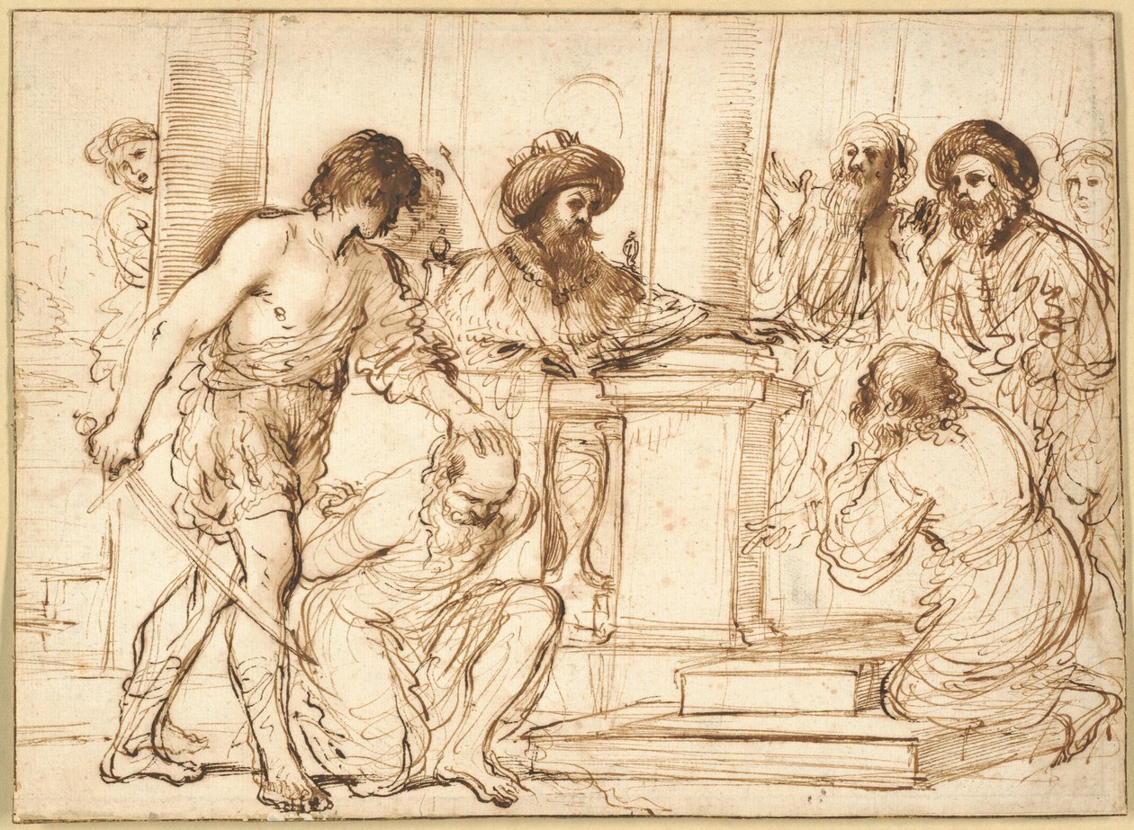 Damon og Pythias af Guercino