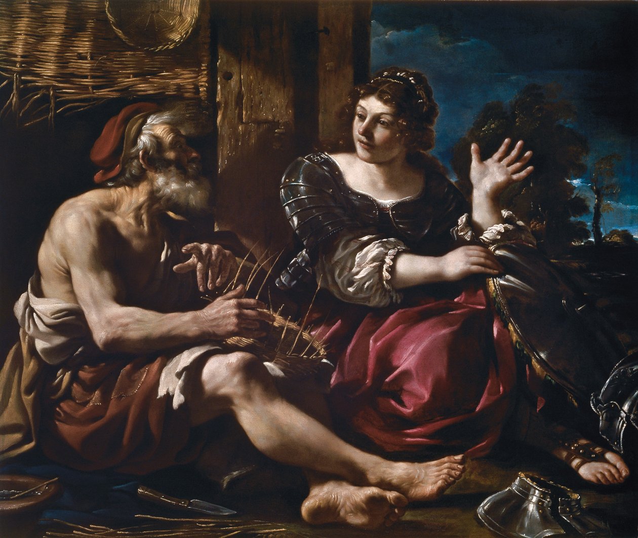 Erminia og hyrden, ca 1619. af Guercino