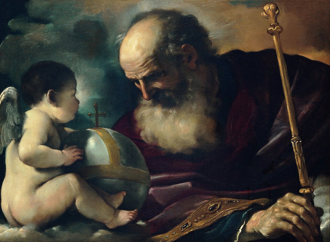 Gud Faderen og Englen, 1620 af Guercino