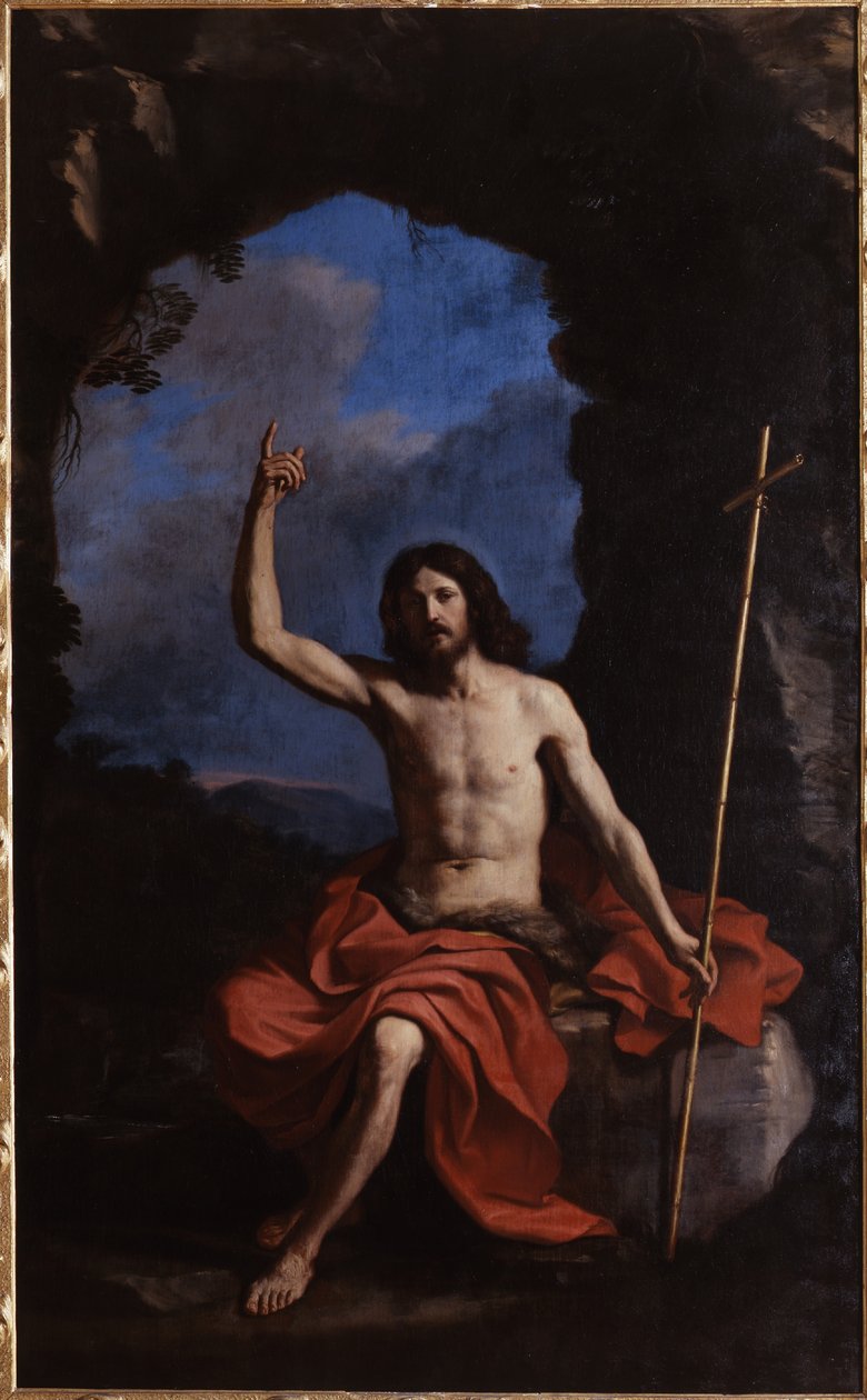 Guercino, Johannes Døberen i ørkenen, 1650 af Guercino