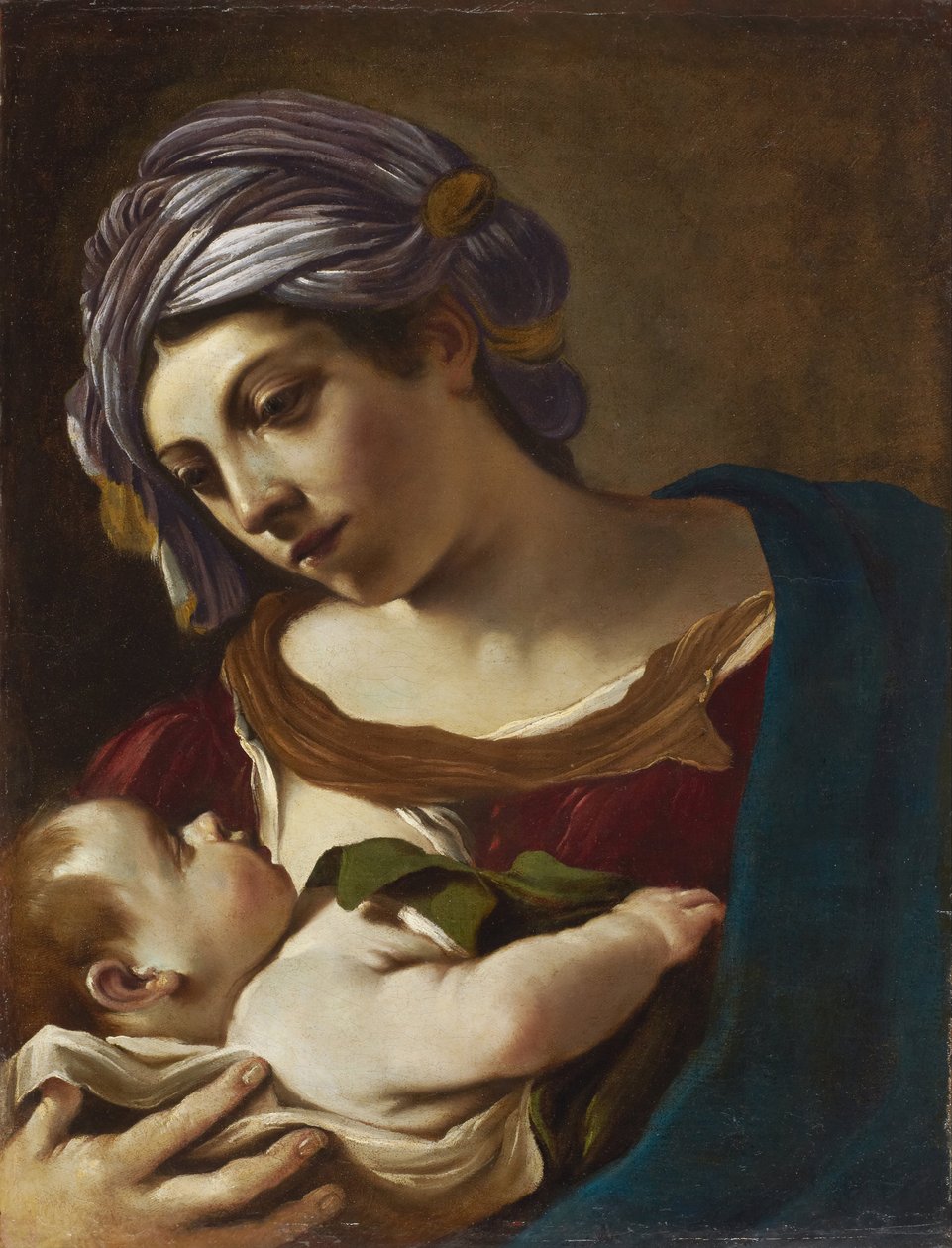 Madonna og barn af Guercino