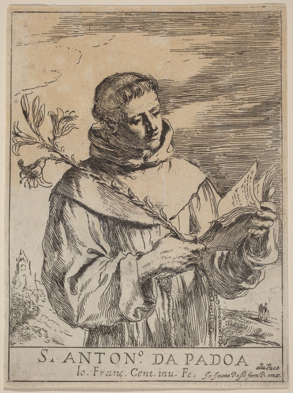 Sankt Antonius af Padova af Guercino