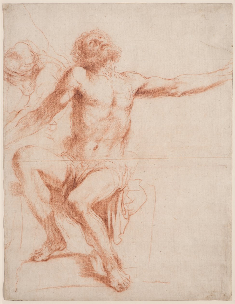 Siddende mandsfigur, ca. 1618-19 af Guercino