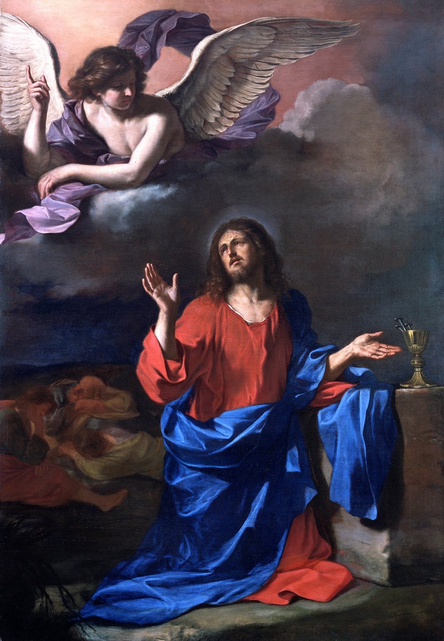 Kvalen i haven, c1620-1660. af Guercino