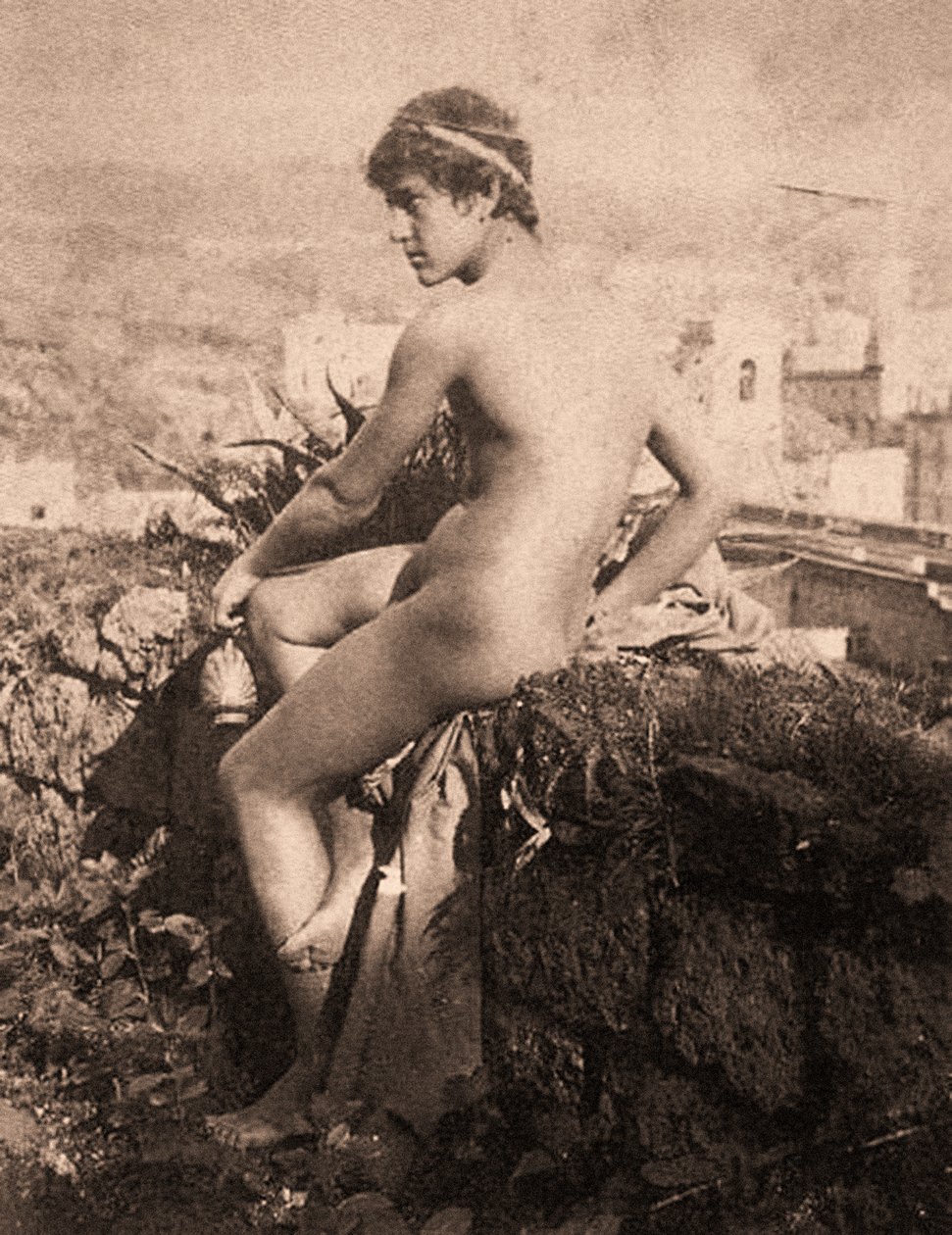 Portræt af Vincenzo Galdi, Posillipo, Napoli 1895 af Guglielmo Plüschow