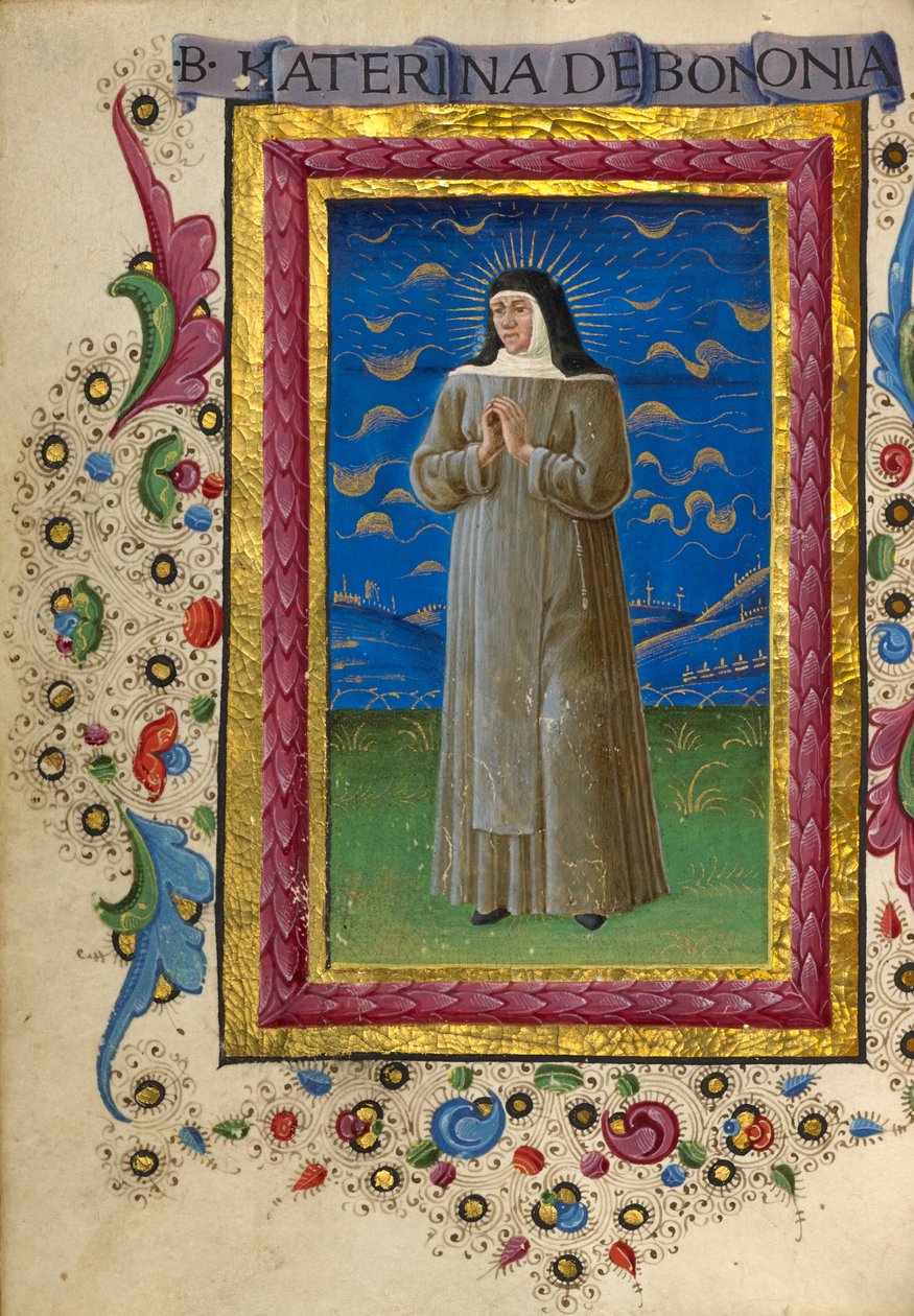 Den hellige Katharina af Bologna af Guglielmo Giraldi