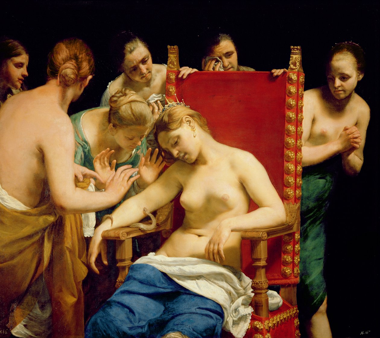 Kleopatras død af Guido Cagnacci