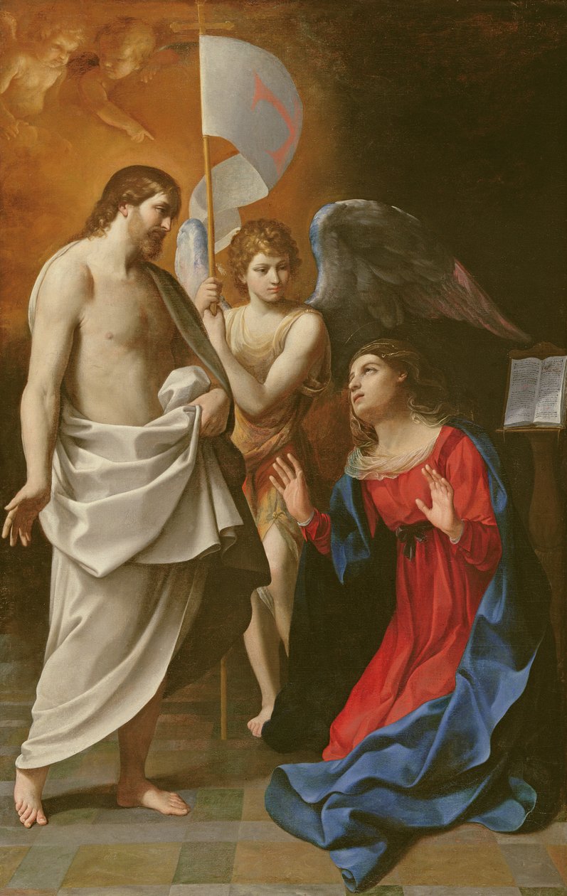 Kristus viser sig for jomfruen, ca. 1608 af Guido Reni