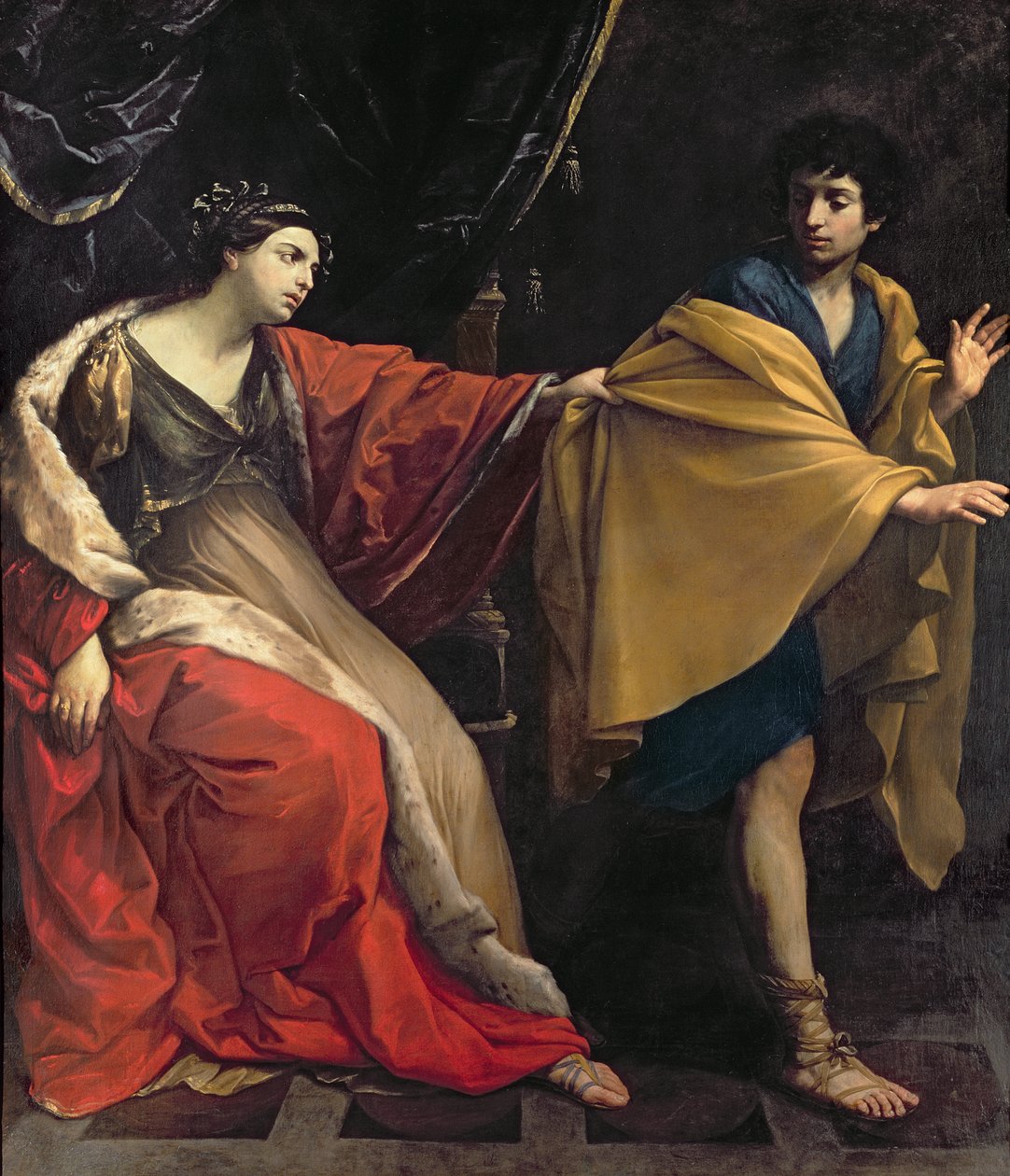 Josef og Potifars hustru, ca. 1626 af Guido Reni