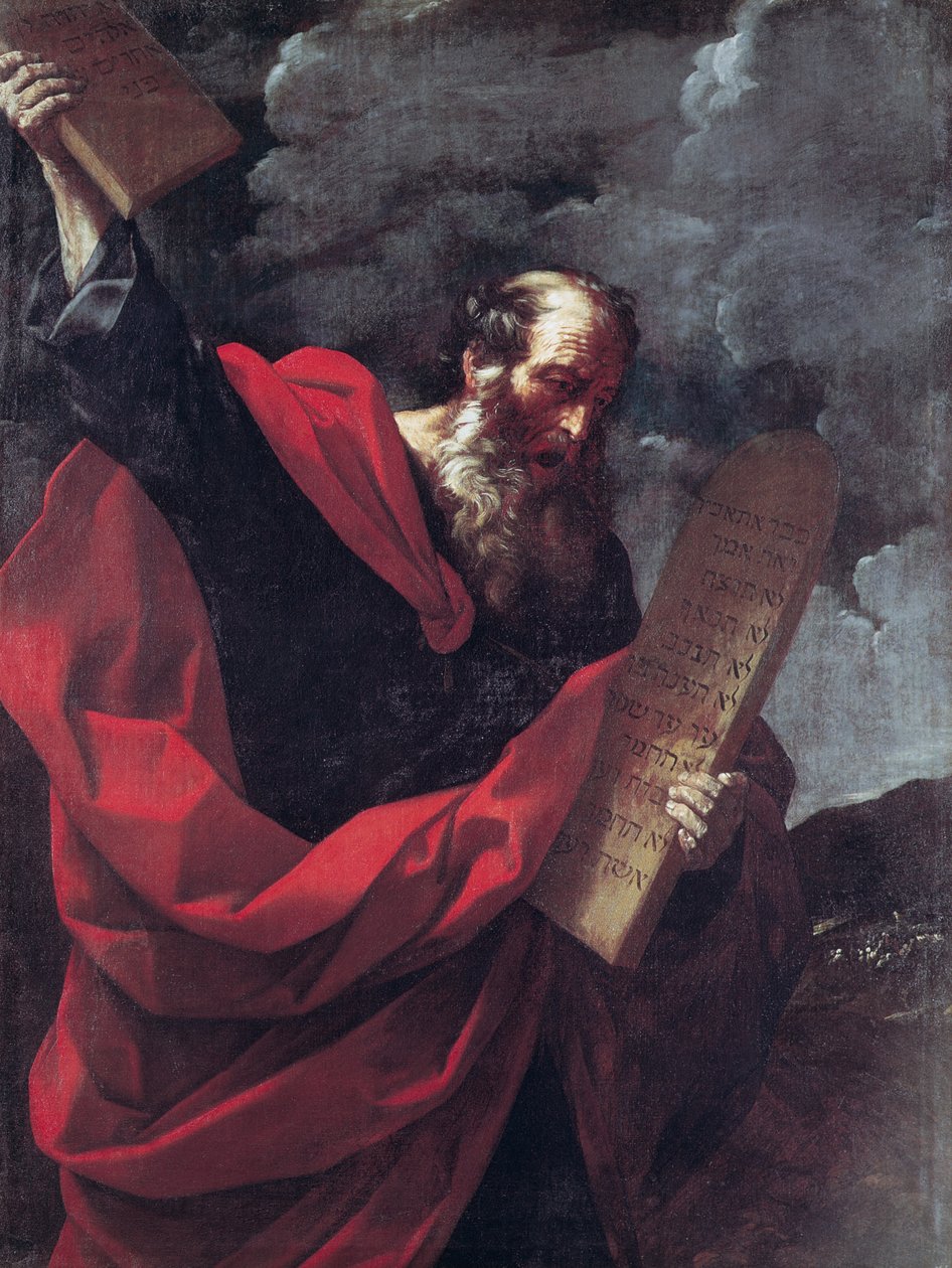 Moses med lovens tavler af Guido Reni
