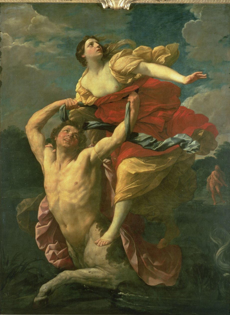 Bortførelsen af Deianeira af kentauren Nessus, 1620-1 af Guido Reni