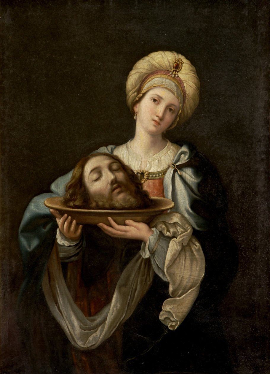 Salome med Johannes Døberens Hoved af Guido after Reni