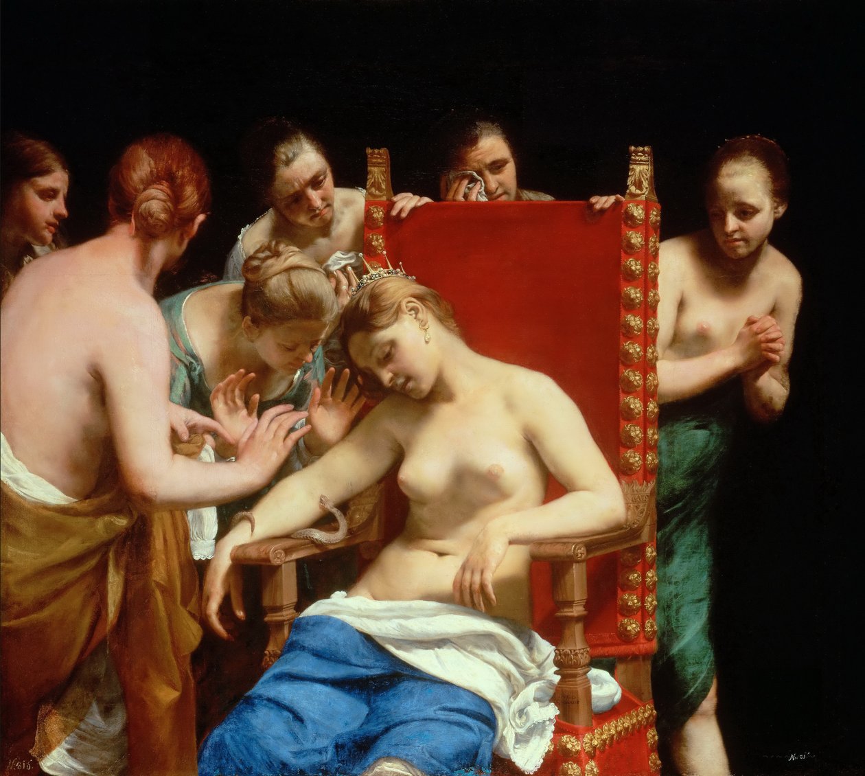 Kleopatras død af Guido Cagnacci
