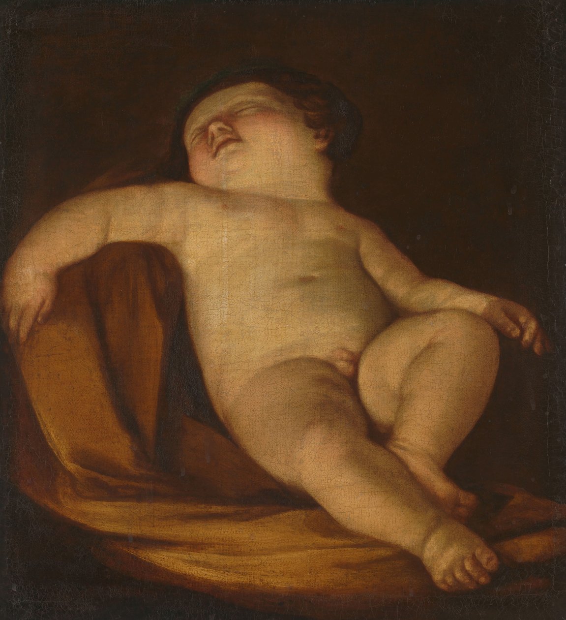 Sovende Putto af Guido Reni (copy after)