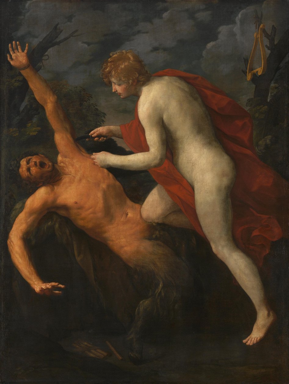 Apollon torterer Marsyas af Guido Reni