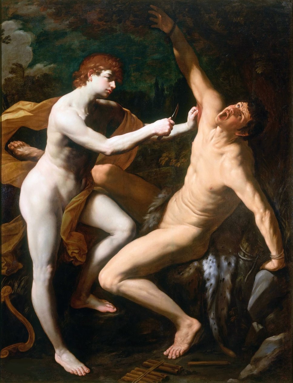 Apollo og Marsyas, ca. af Guido Reni