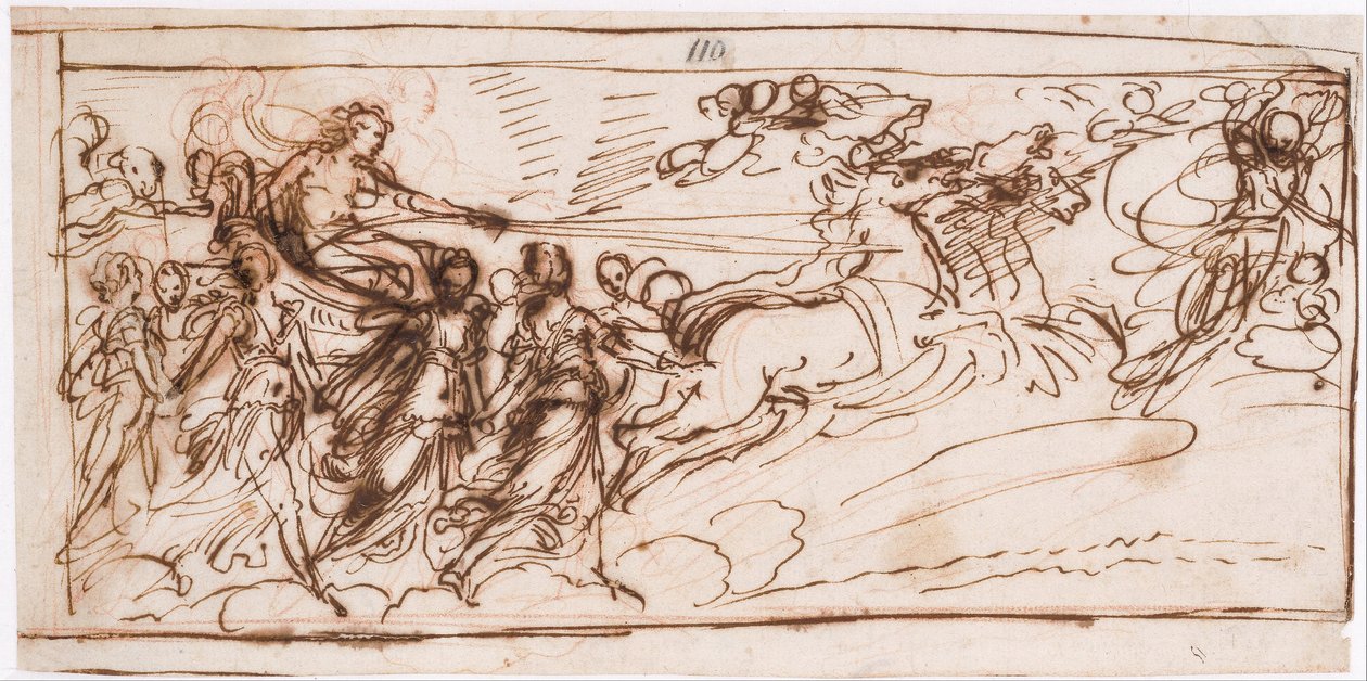 Apollon på solvognen af Guido Reni
