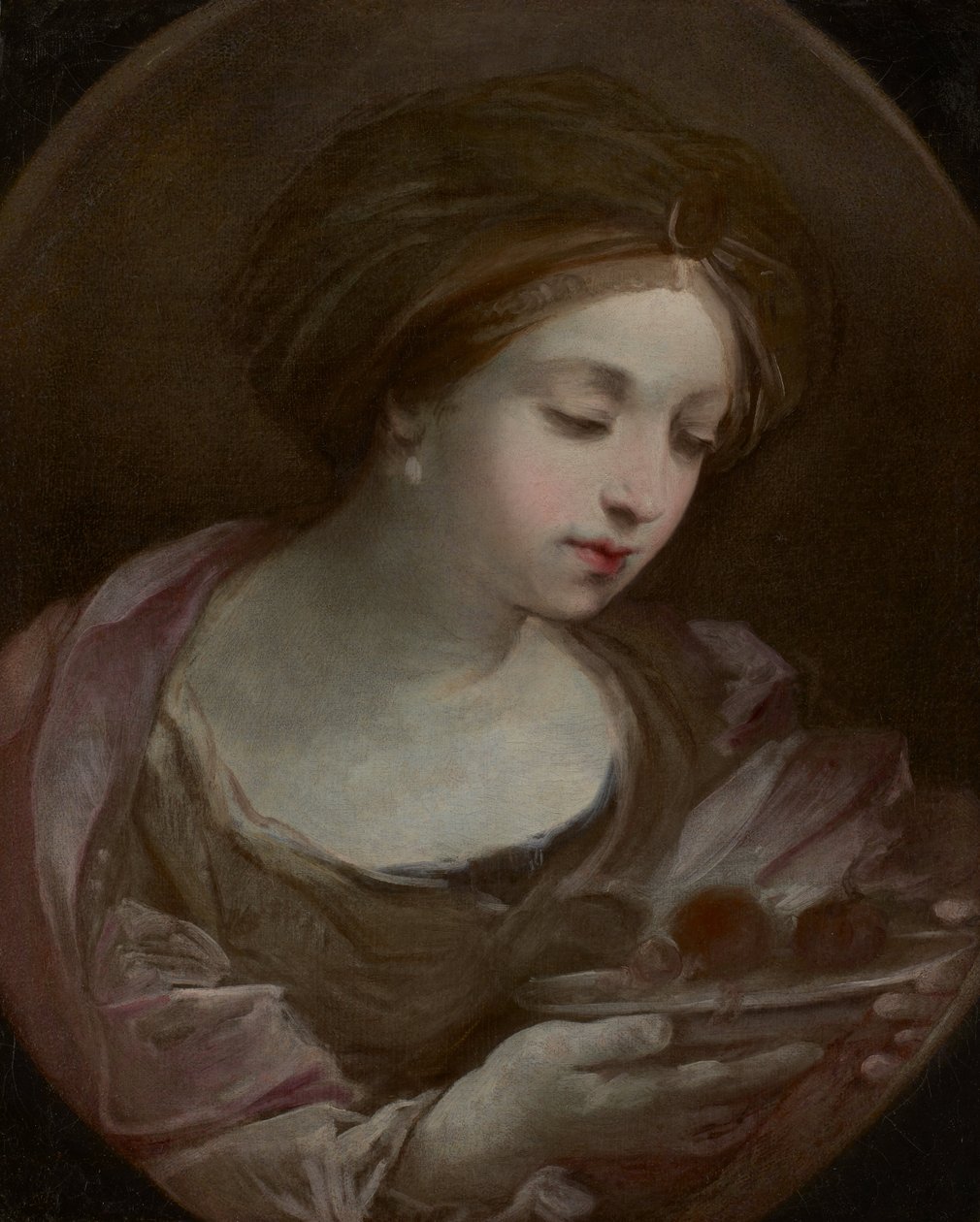 Buste af en kvinde med turban af Guido Reni