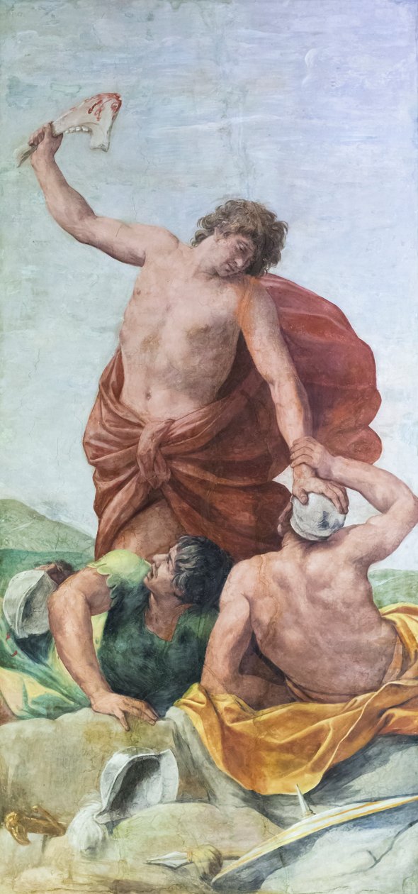 Loftfresker af værelset til Aldobrandini-brylluppet, der viser scener fra historierne om Samson (fresko) af Guido Reni