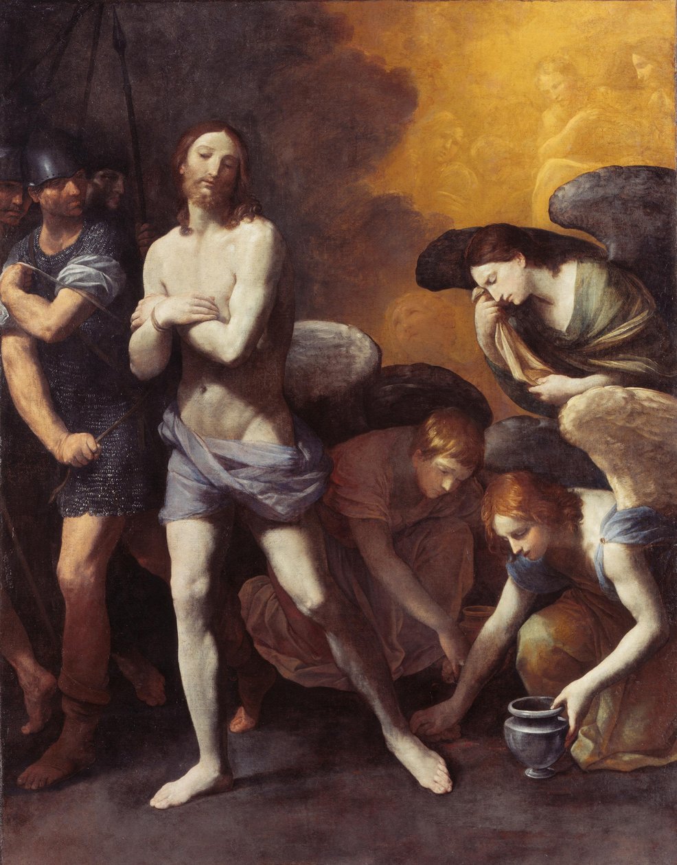 Kristi bortførelse efter piskningen af Guido Reni