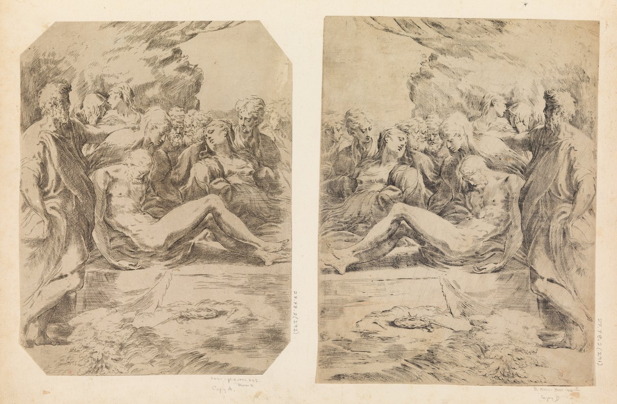 Begravelse, ca. 1595-1600. af Guido Reni