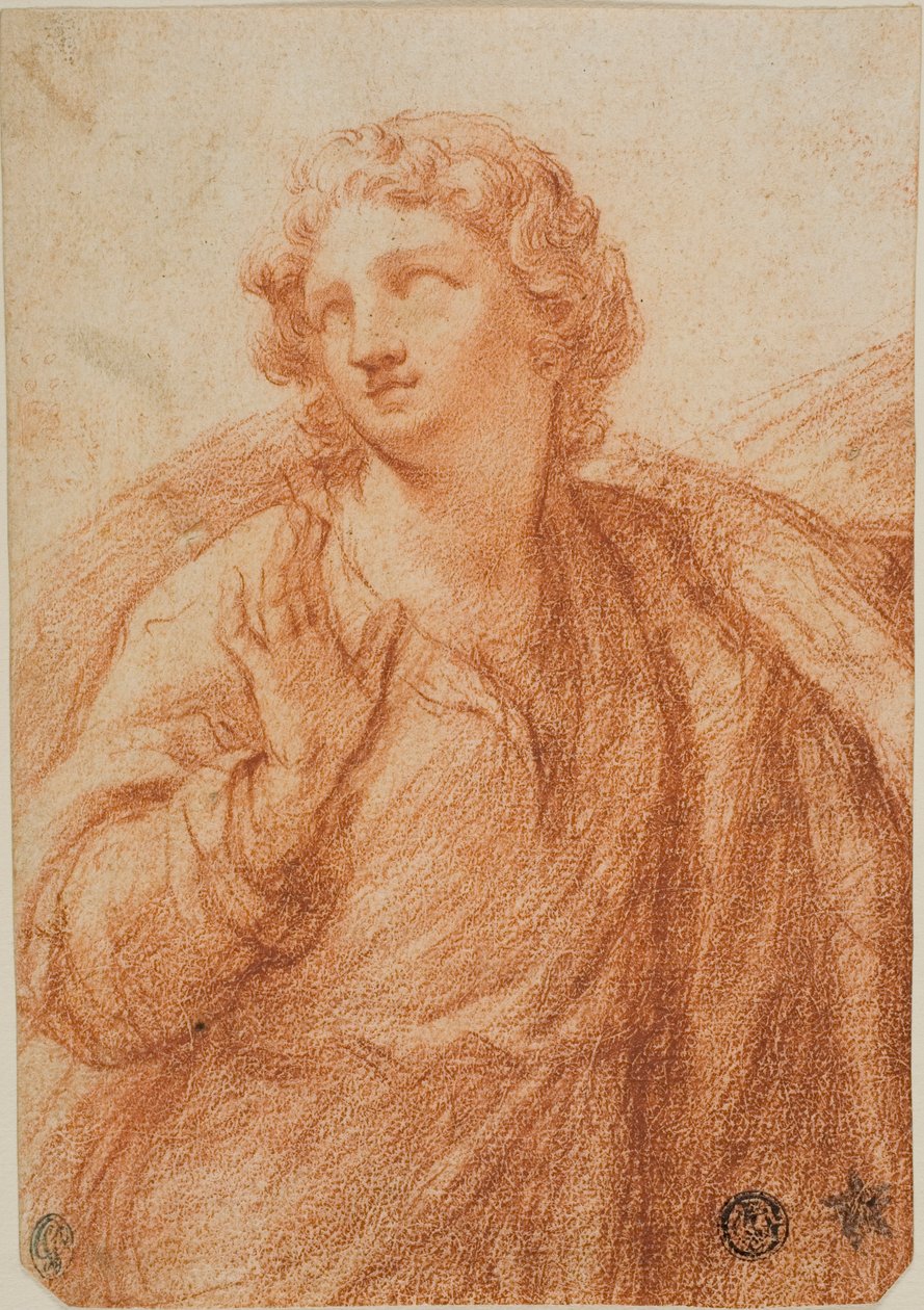 Draperet figur i halv længde af Guido Reni