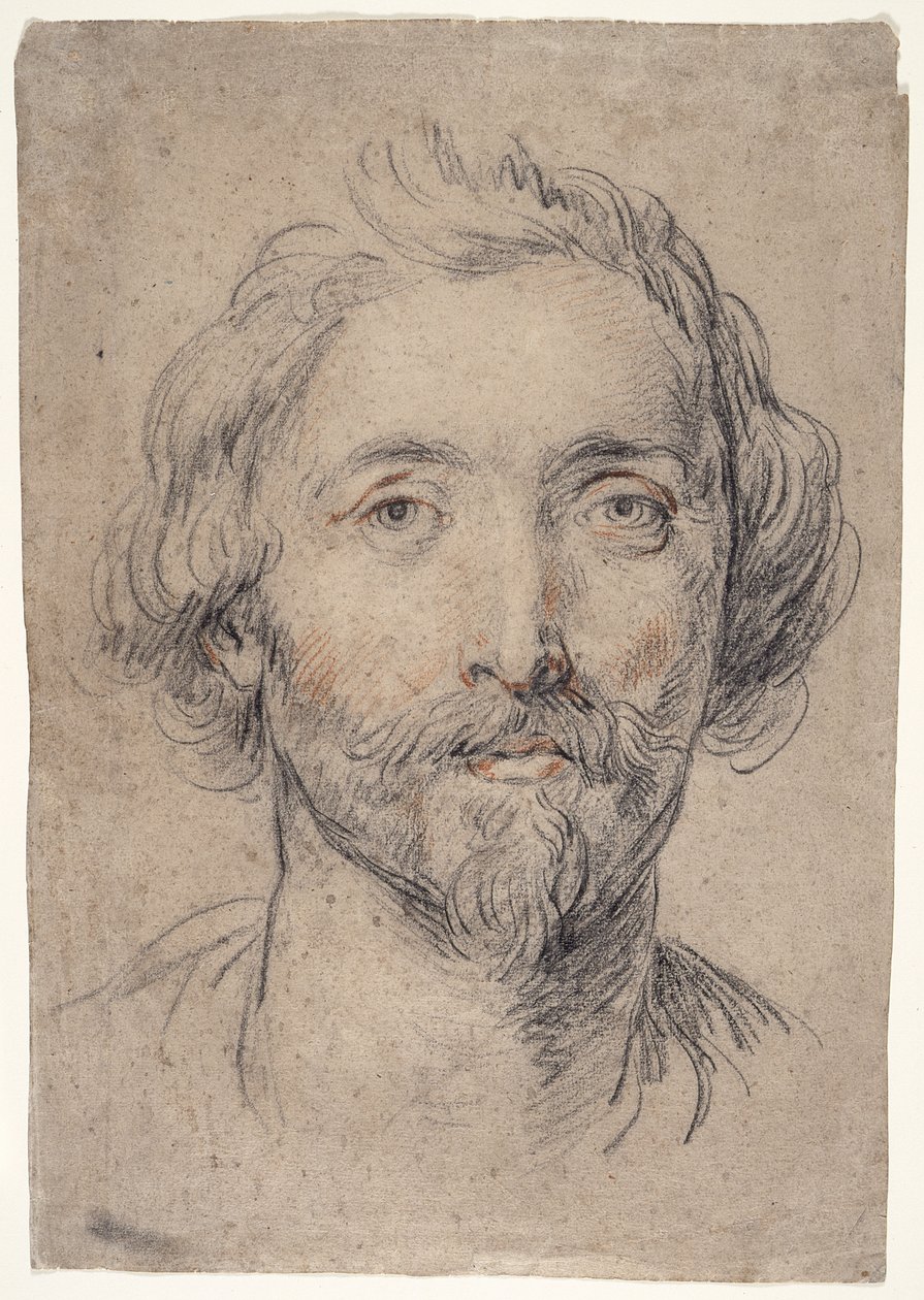 En mands hoved [Nicholas Lanier?] af Guido Reni