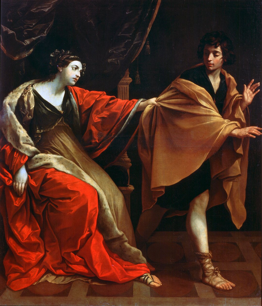 Josef og Potifars kone, c1626 af Guido Reni