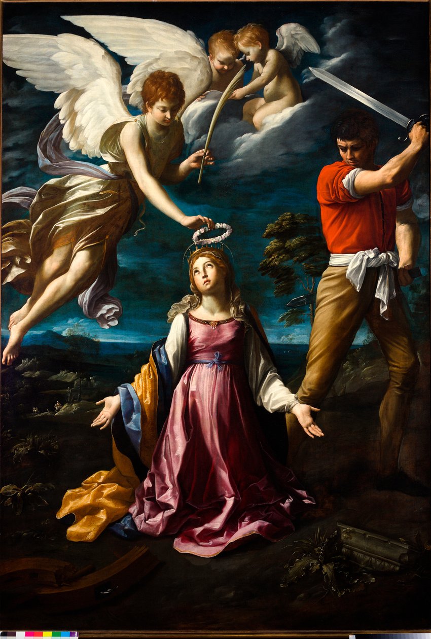 Sankt Katarina af Alexandrias martyrium af Guido Reni