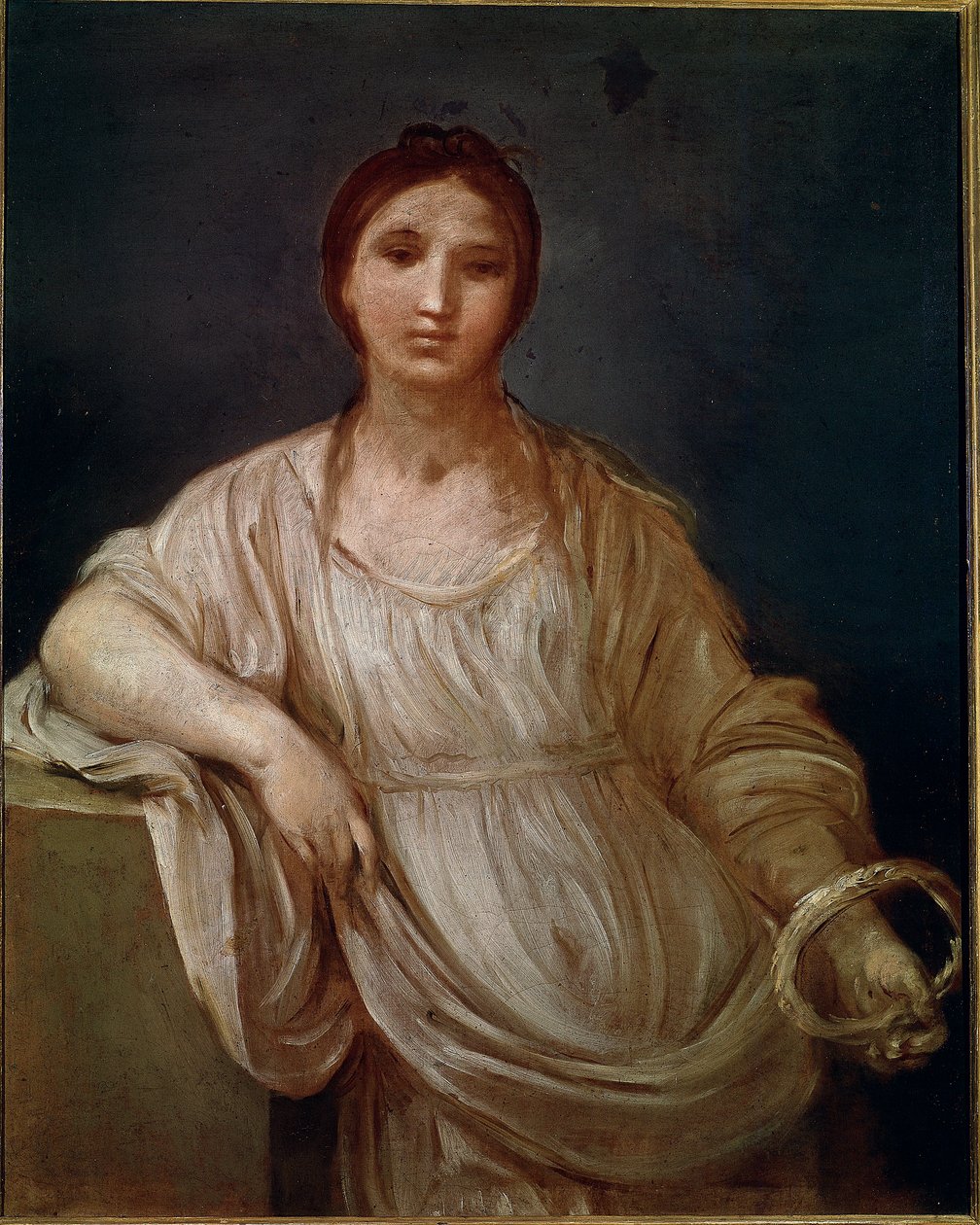 Portræt af ung pige med en krone (maleri af Guido Reni