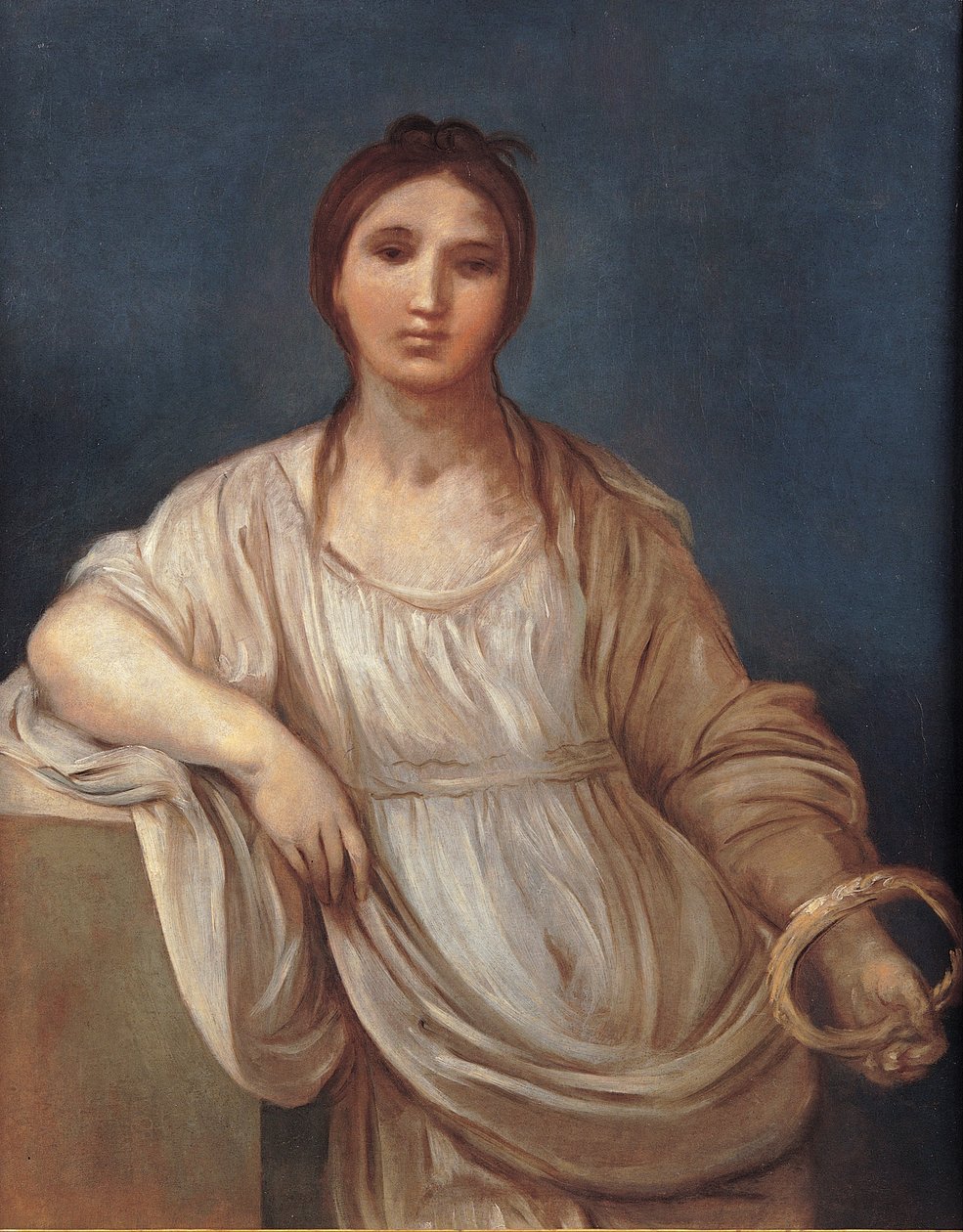 Portræt af en pige med en krone af Guido Reni