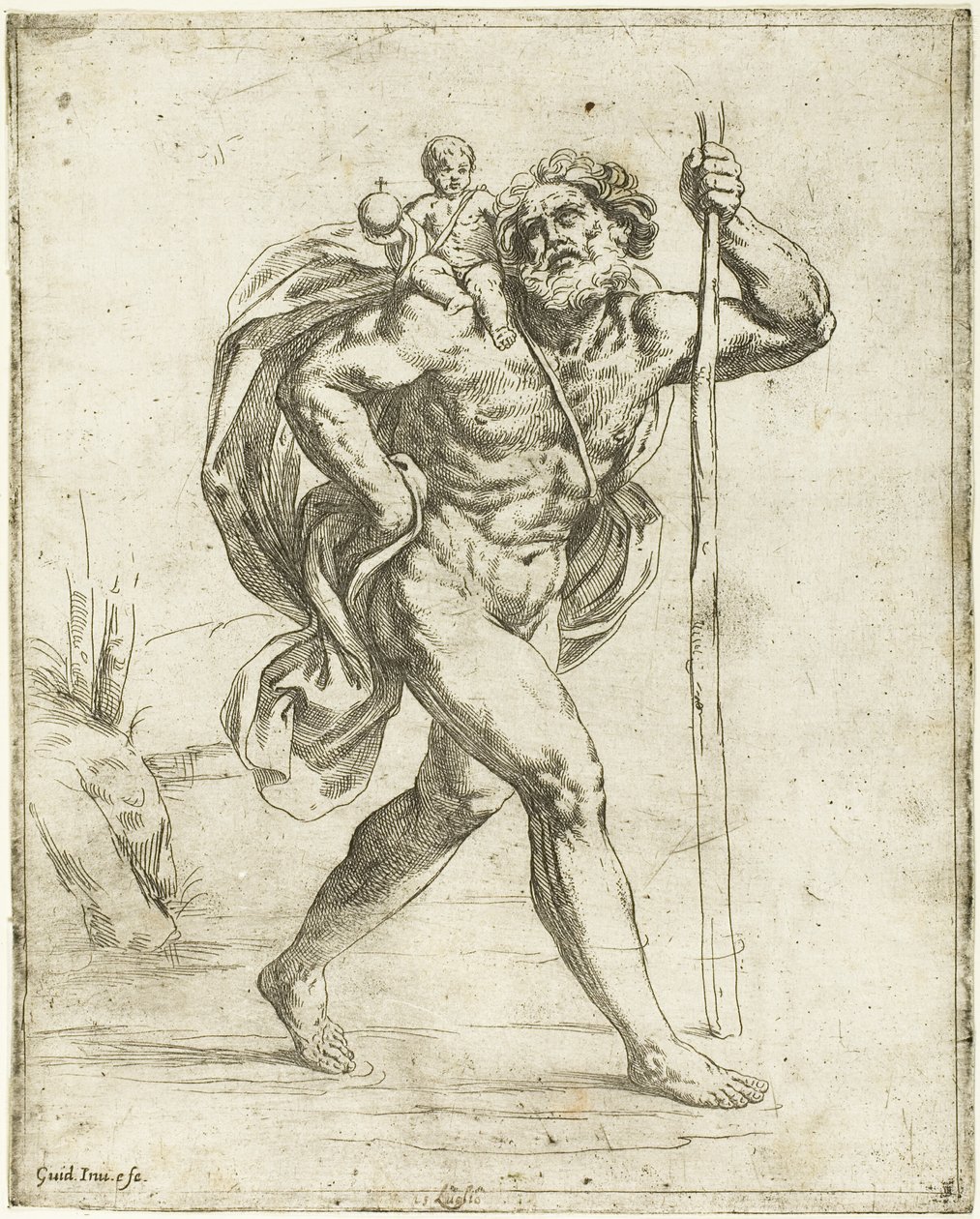 Sankt Kristoffer af Guido Reni