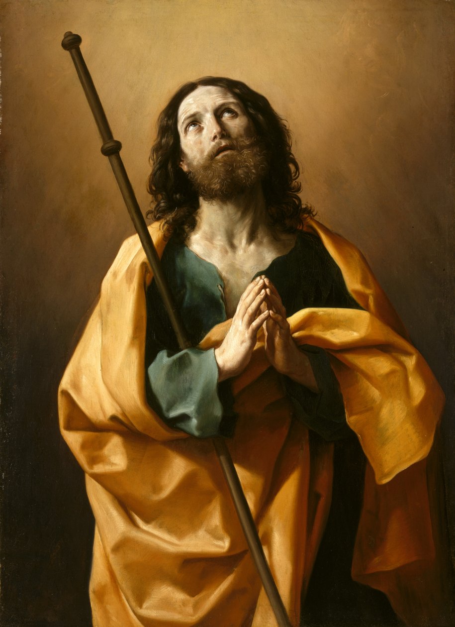 Saint James the Greater, ca. 1636-38 (olie på lærred) af Guido Reni