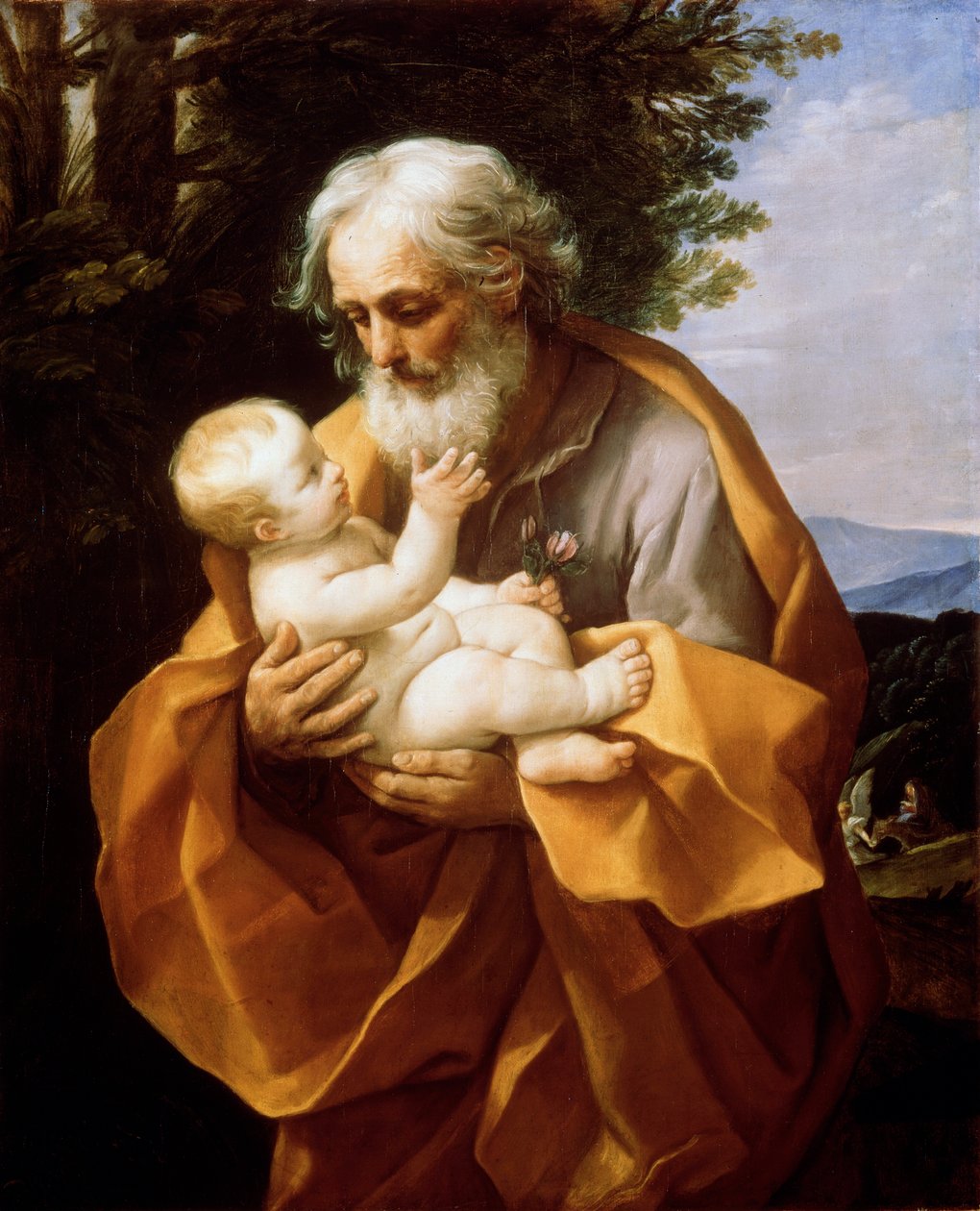 Saint Joseph med spædbarnet Kristus, 1620