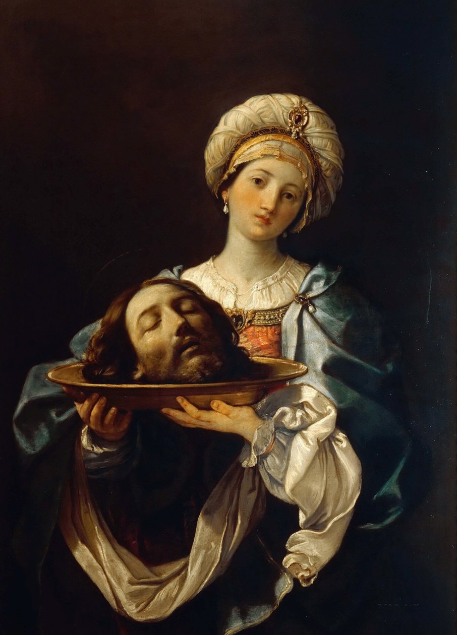 Salome holder Johannes Døberens hoved, ca 1638. af Guido Reni