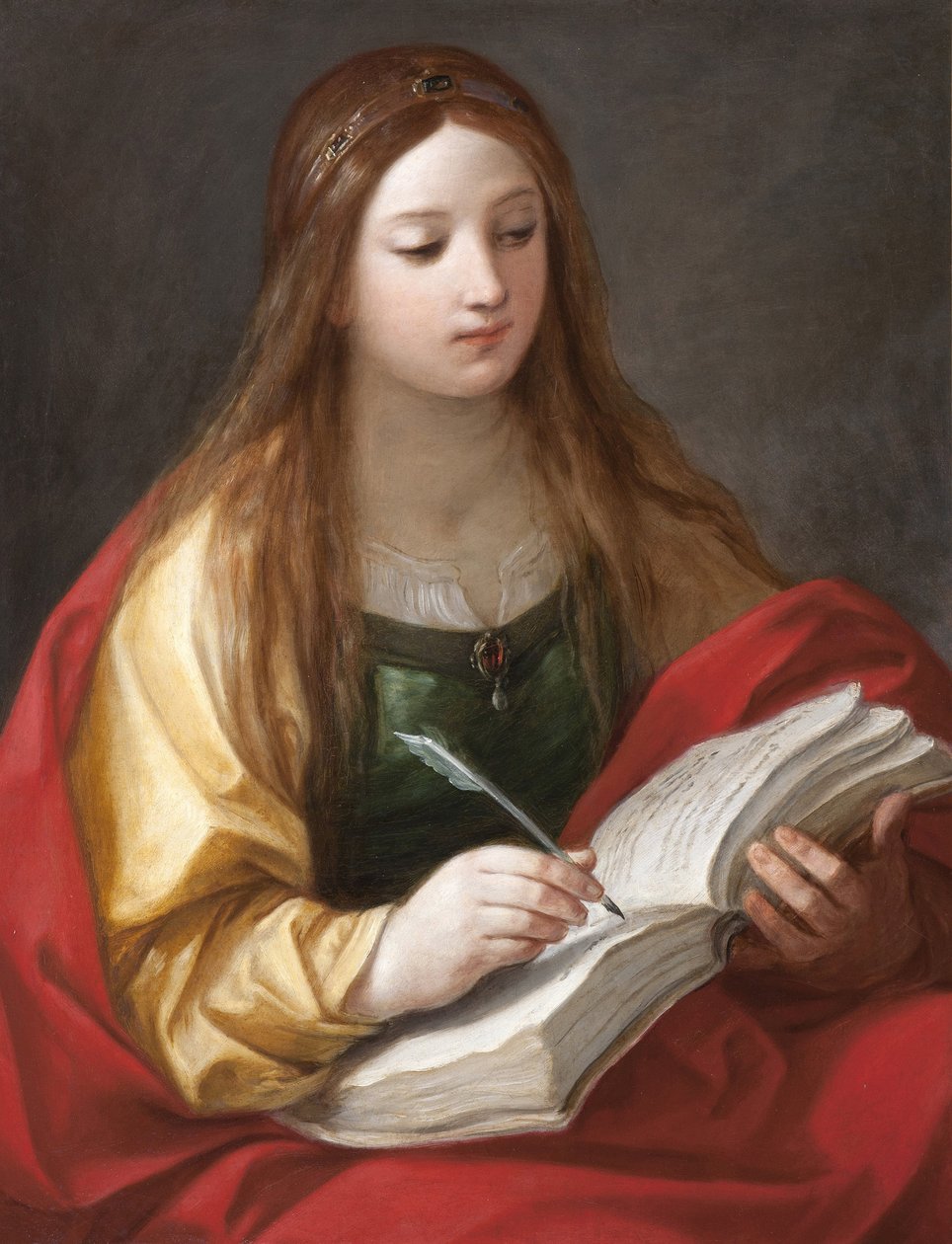 Sibylle - Sibyl par Reni, Guido (1575-1642). Olie på lærred, Strada Nuova Museer, Genova af Guido Reni