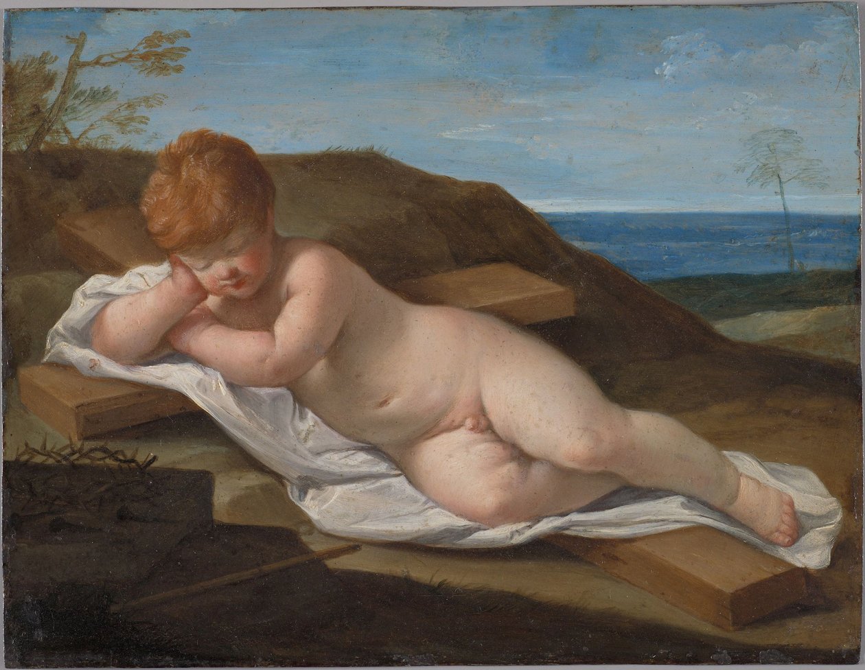 Det sovende Kristusbarn af Guido Reni