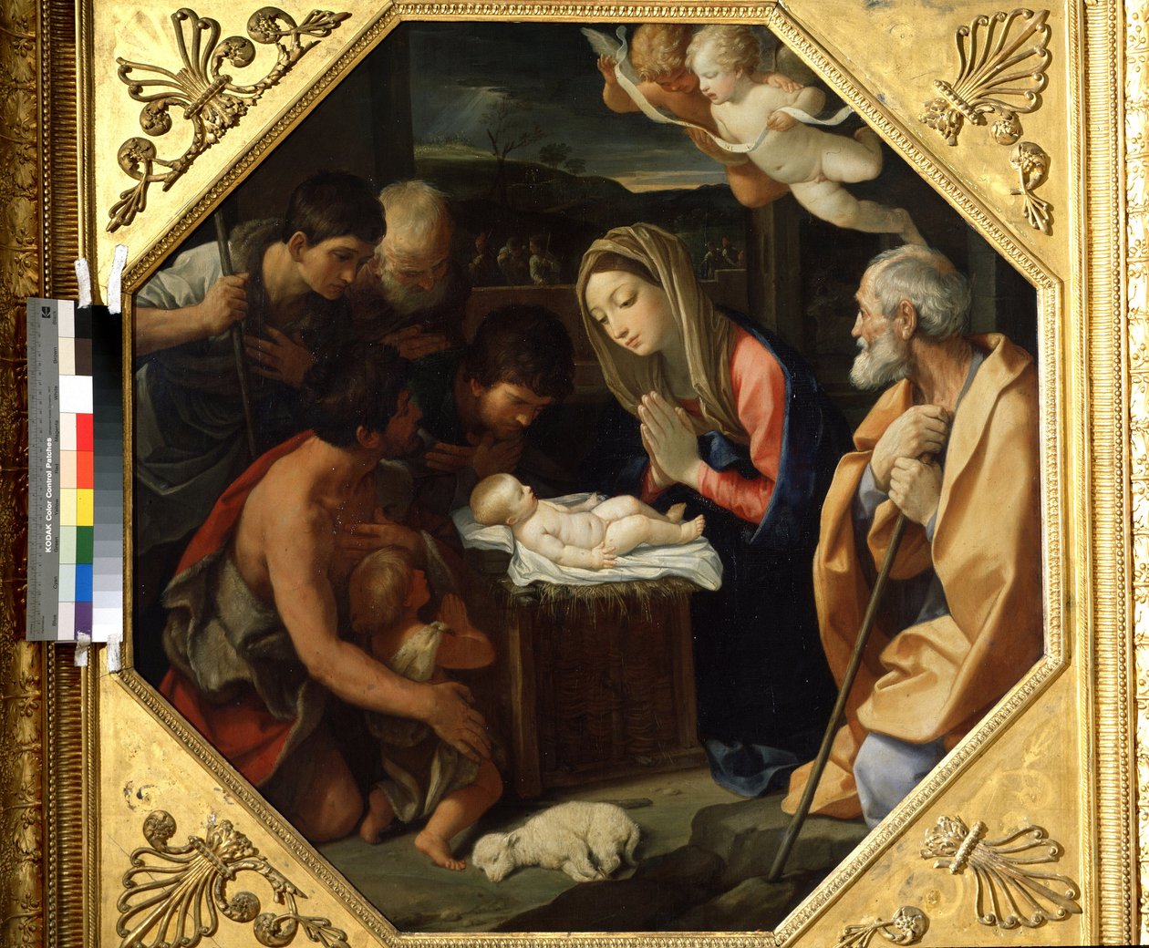 Tilbedelsen af Kristusbarnet af Guido Reni